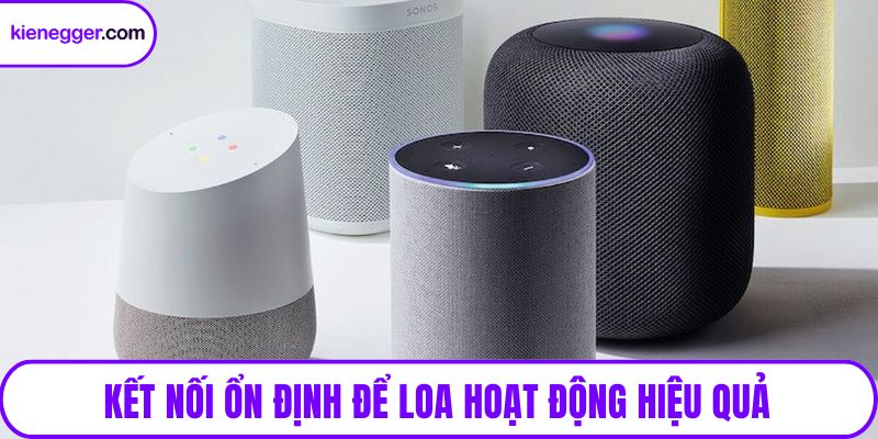 Kết nối ổn định để loa hoạt động hiệu quả