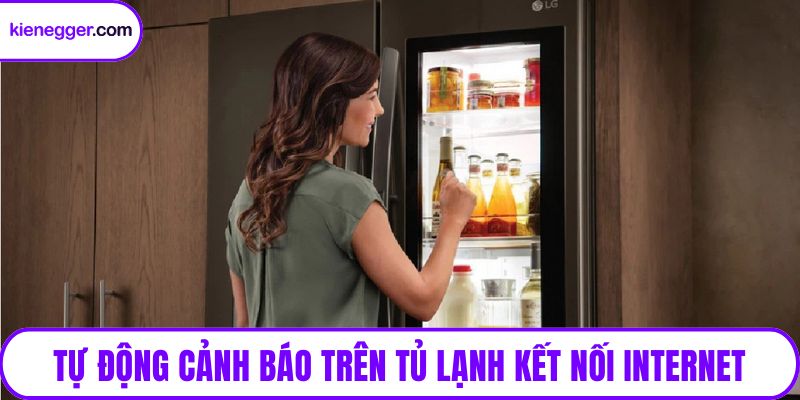 Tự động cảnh báo trên tủ lạnh kết nối internet