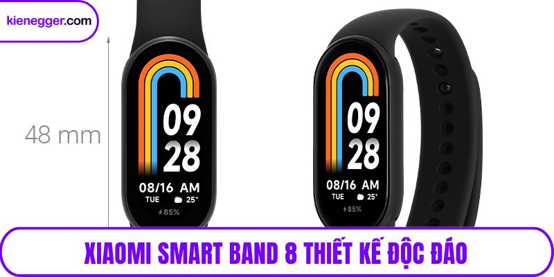 Xiaomi Smart Band 8 thiết kế độc đáo
